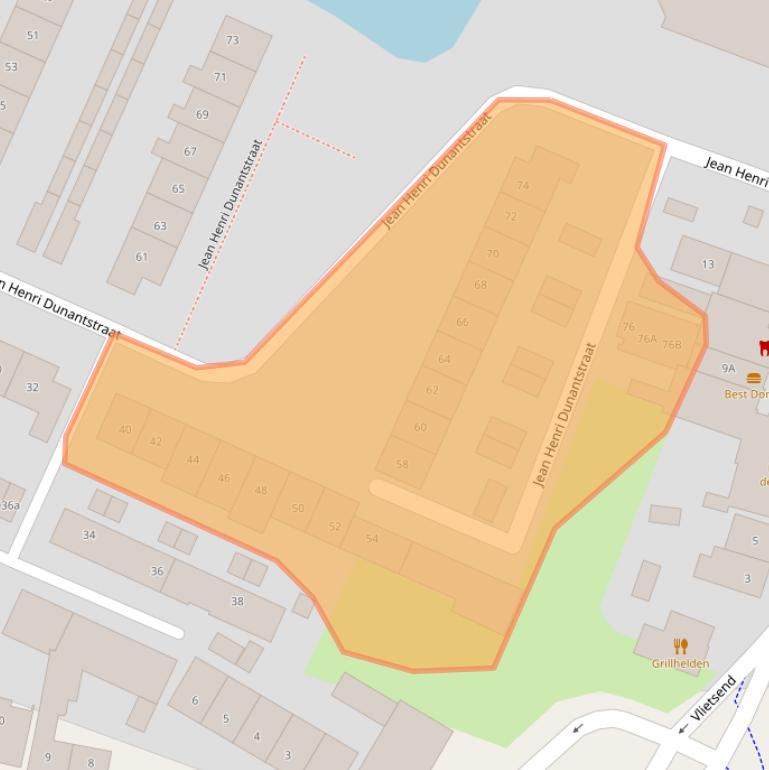 Kaart van postcodegebied 1561BD.