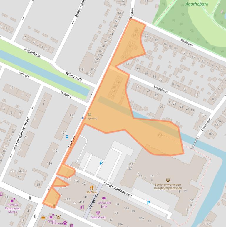Kaart van postcodegebied 1561CC.