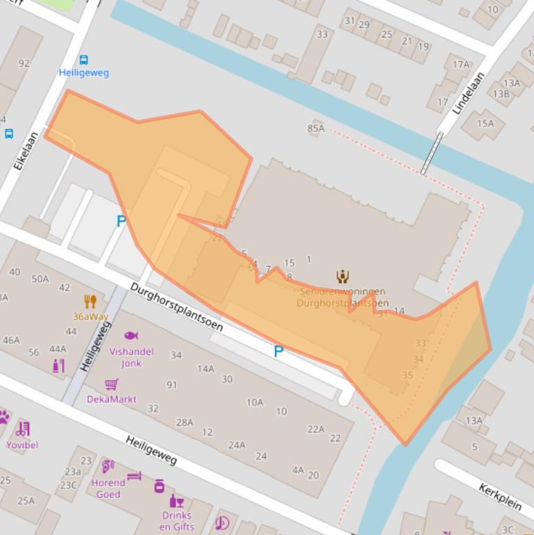 Kaart van postcodegebied 1561DC.