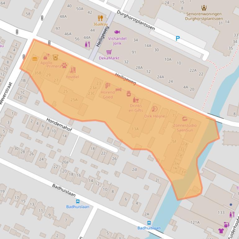Kaart van postcodegebied 1561DD.