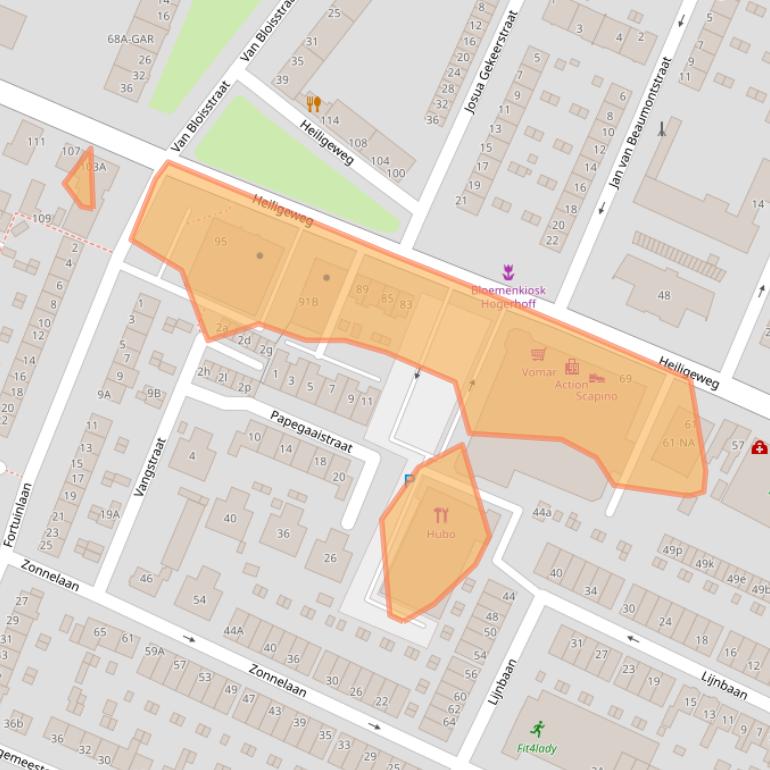 Kaart van postcodegebied 1561DG.