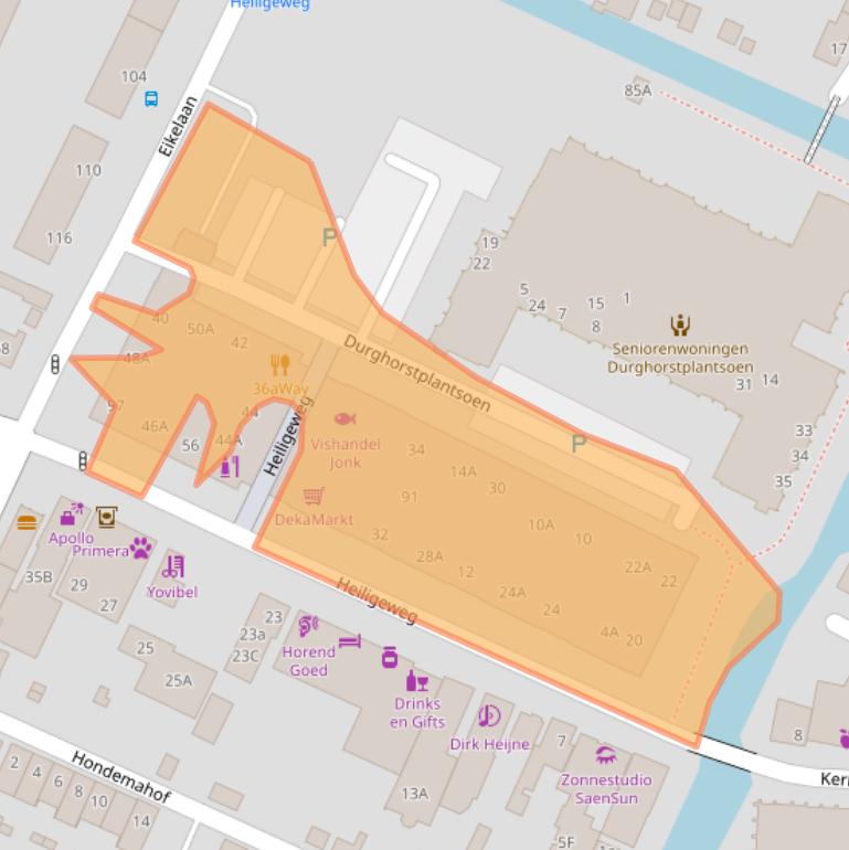Kaart van postcodegebied 1561DK.