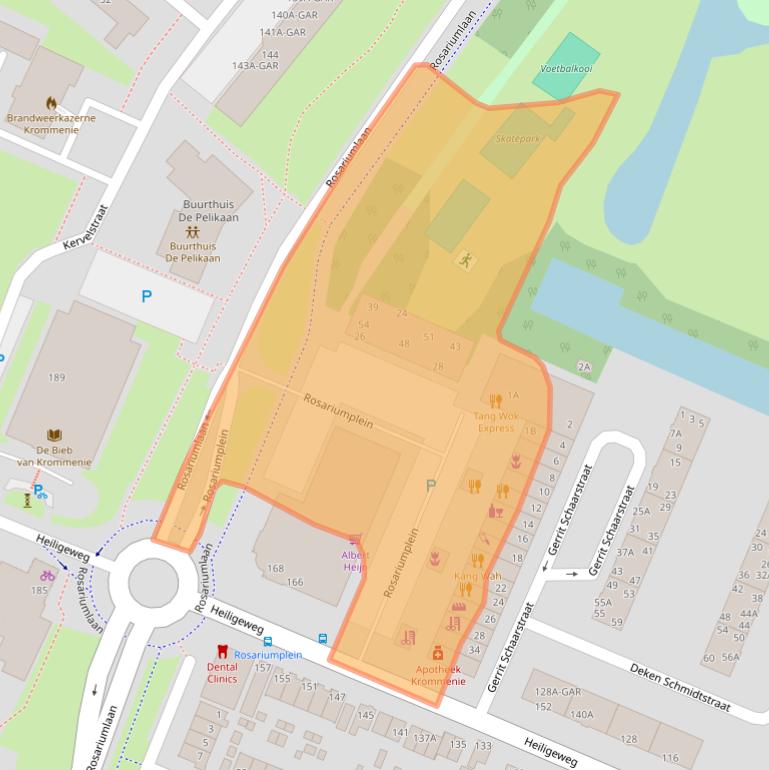 Kaart van postcodegebied 1561DX.