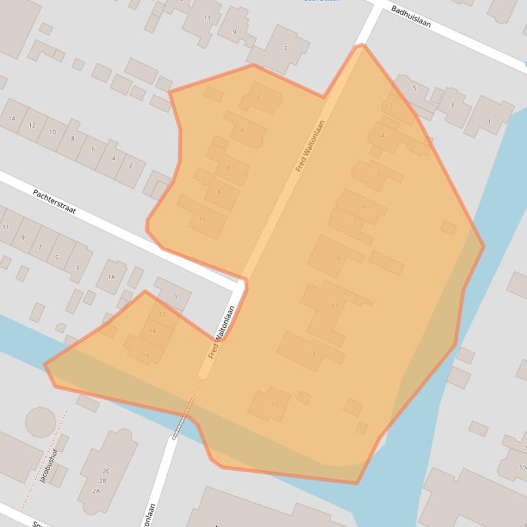 Kaart van postcodegebied 1561EC.