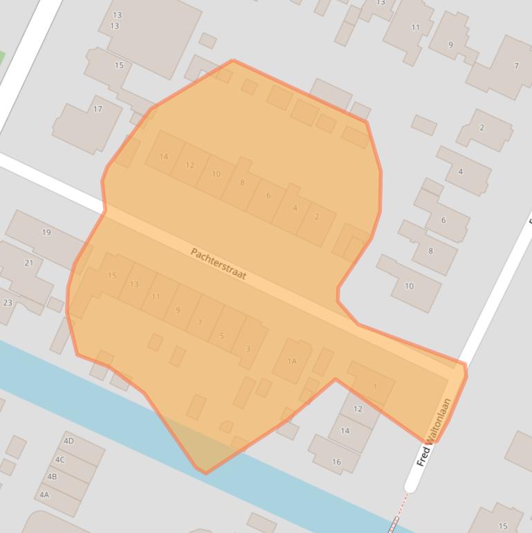 Kaart van postcodegebied 1561ED.