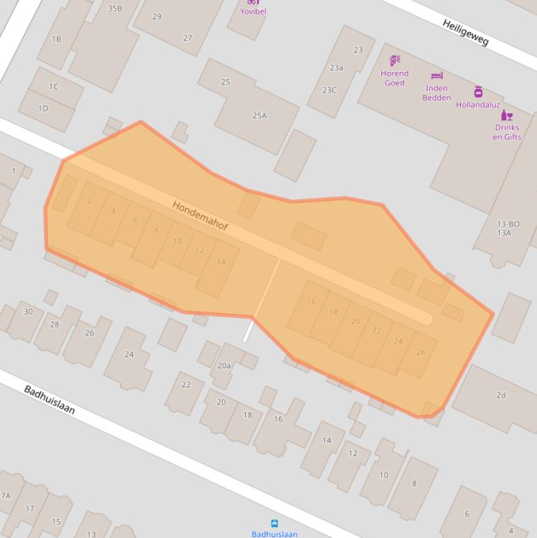 Kaart van postcodegebied 1561EV.