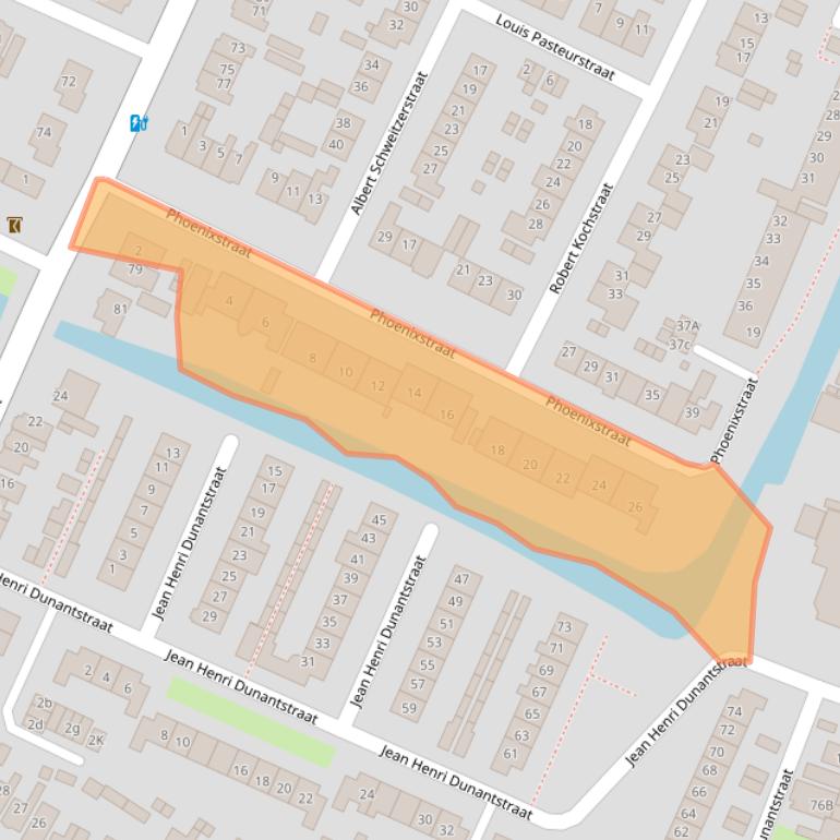 Kaart van postcodegebied 1561GH.