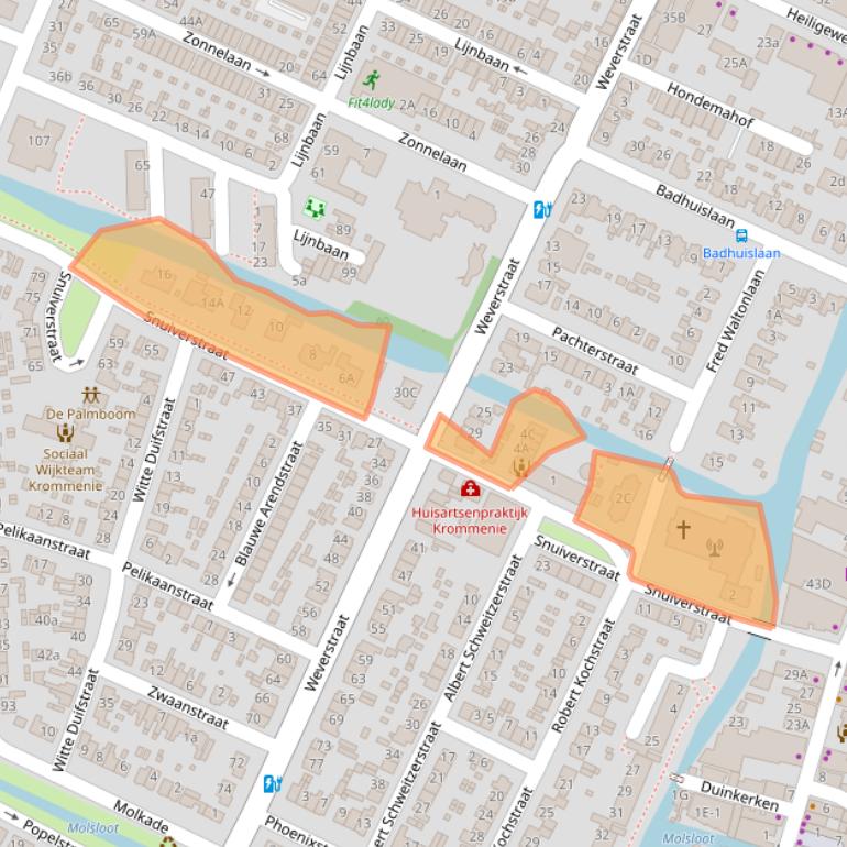 Kaart van postcodegebied 1561HD.