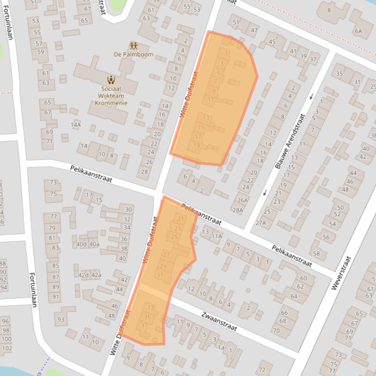 Kaart van postcodegebied 1561HK.