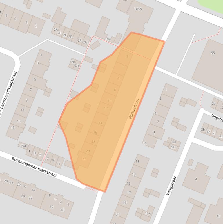 Kaart van postcodegebied 1561JD.