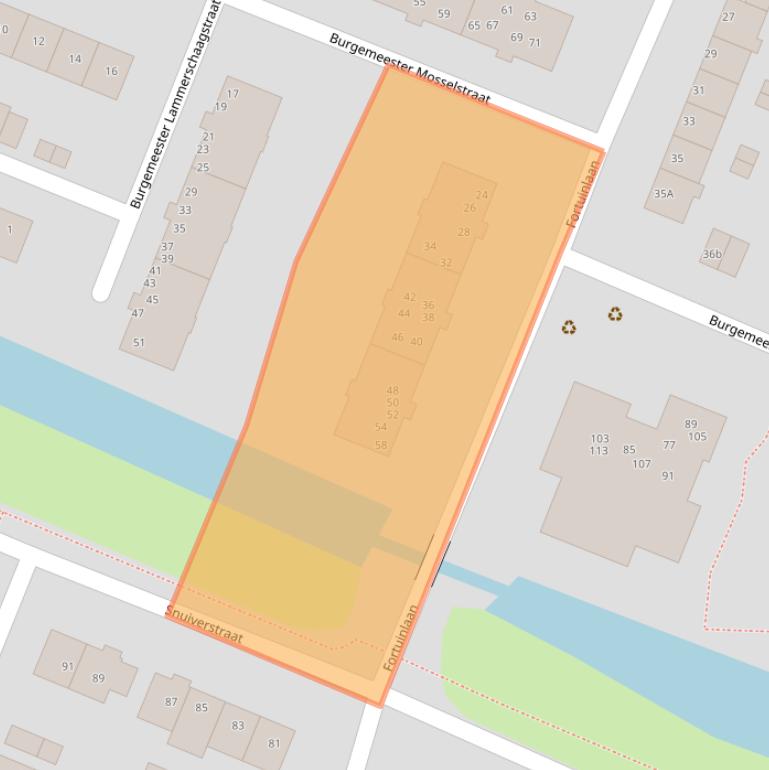 Kaart van postcodegebied 1561JE.