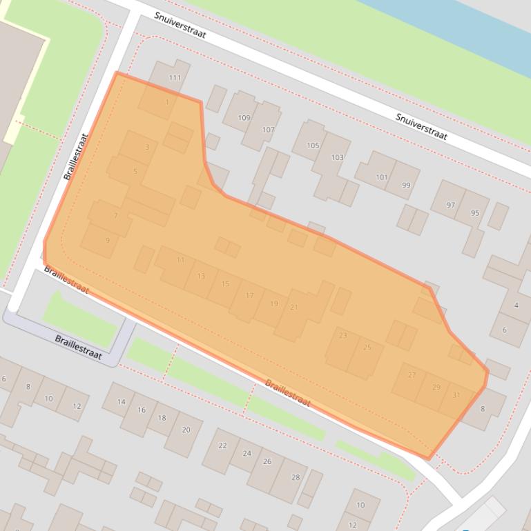 Kaart van postcodegebied 1561JN.