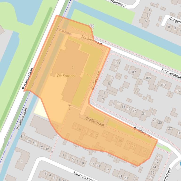 Kaart van postcodegebied 1561JP.