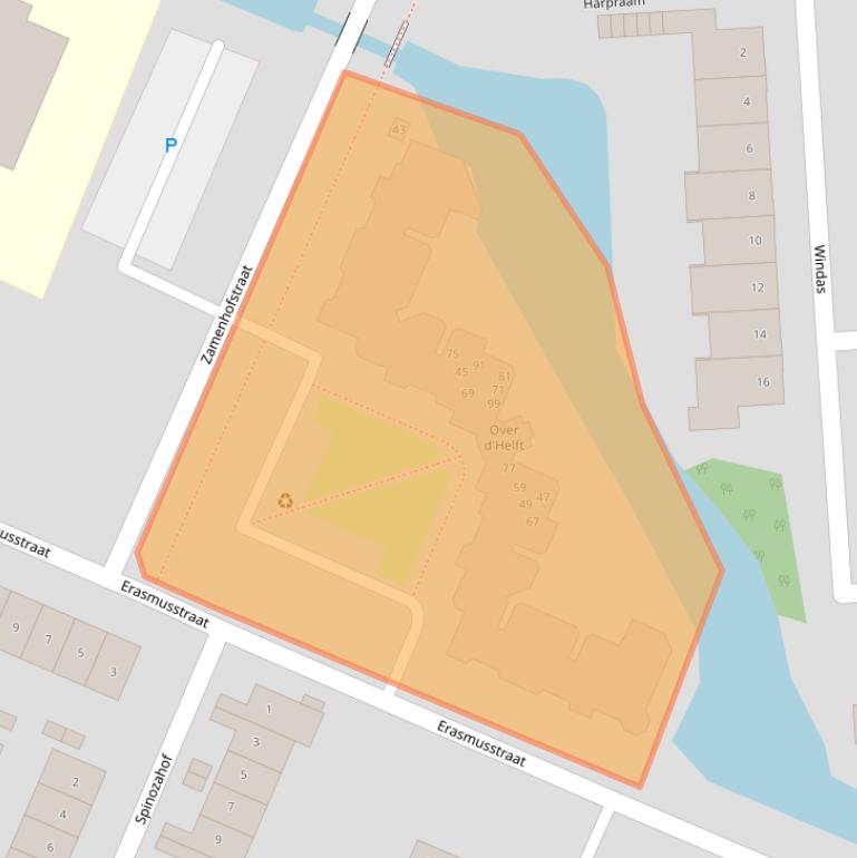 Kaart van postcodegebied 1561JR.