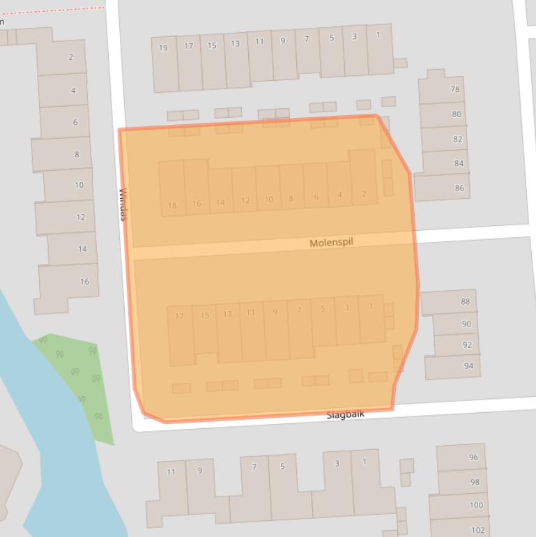 Kaart van postcodegebied 1561JV.