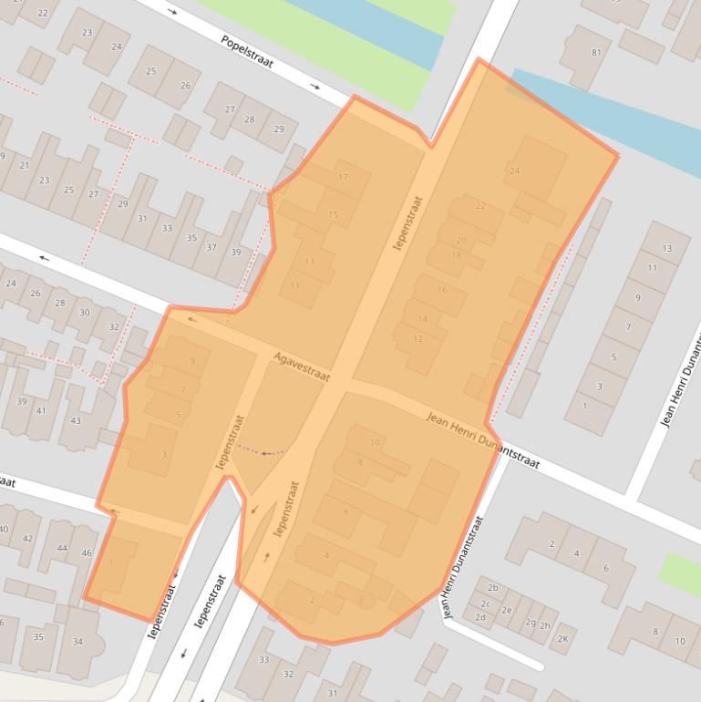 Kaart van postcodegebied 1561KA.