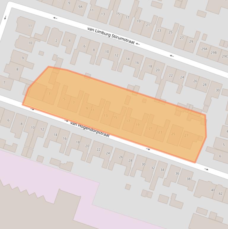 Kaart van postcodegebied 1561PB.