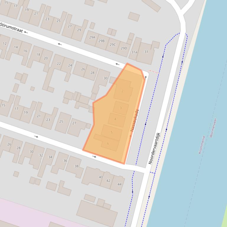 Kaart van postcodegebied 1561PD.