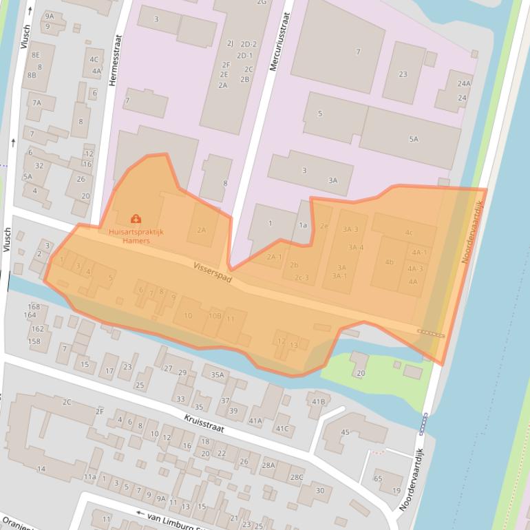 Kaart van postcodegebied 1561PK.