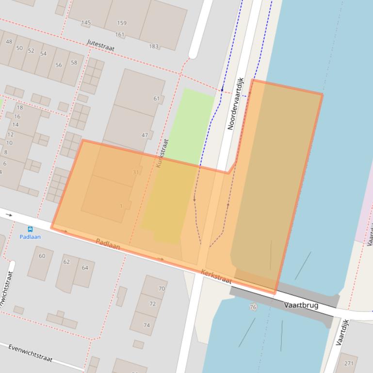 Kaart van postcodegebied 1561RA.