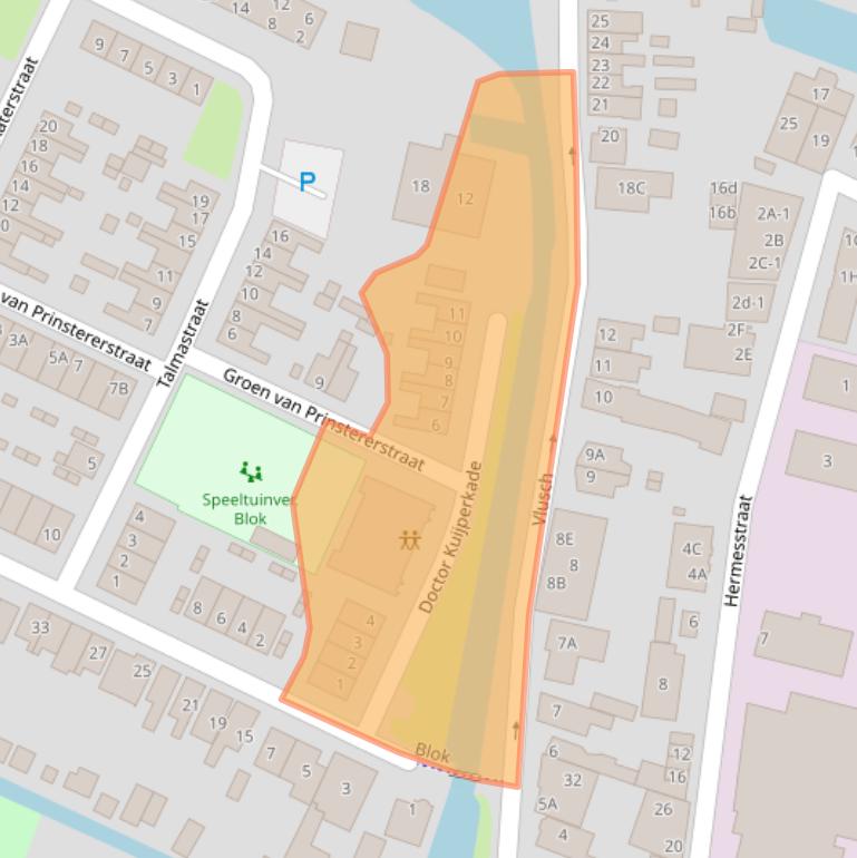 Kaart van postcodegebied 1561TD.