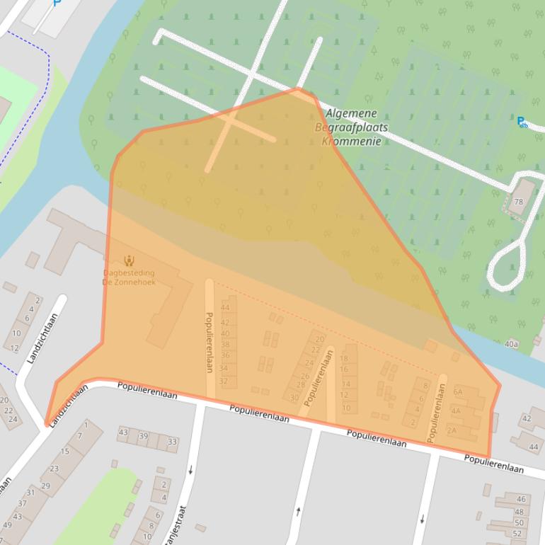 Kaart van postcodegebied 1561VB.