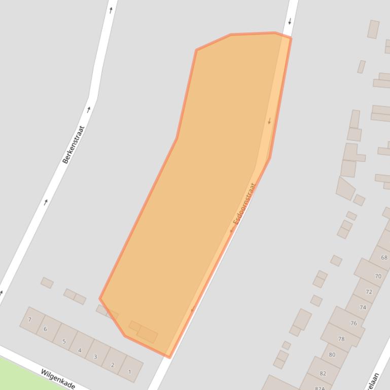 Kaart van postcodegebied 1561VD.