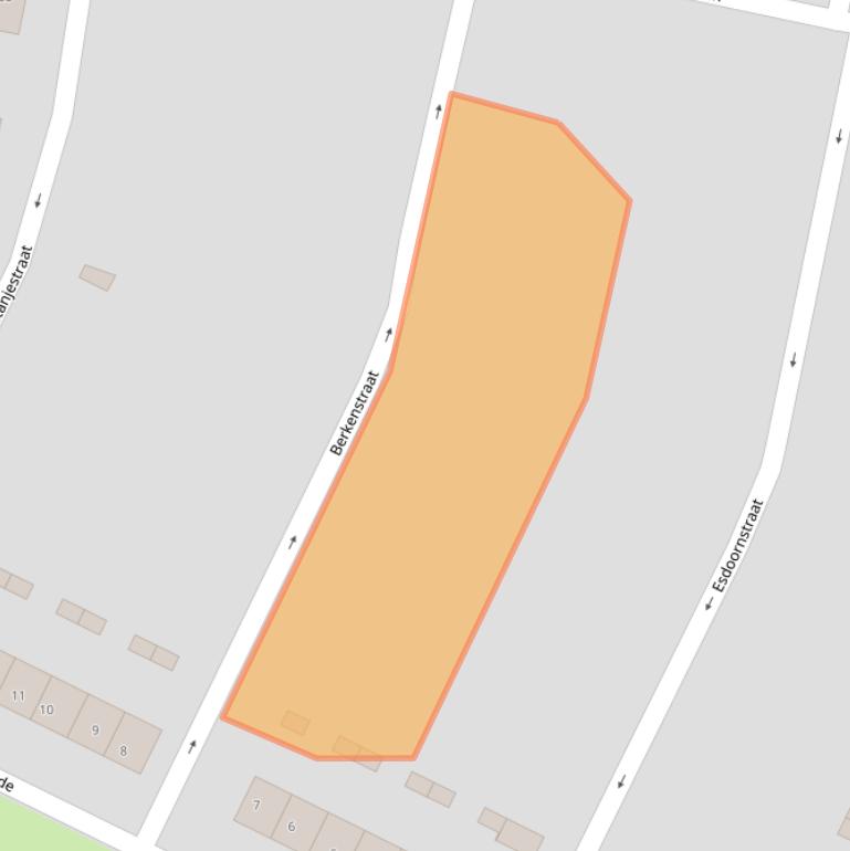 Kaart van postcodegebied 1561VE.