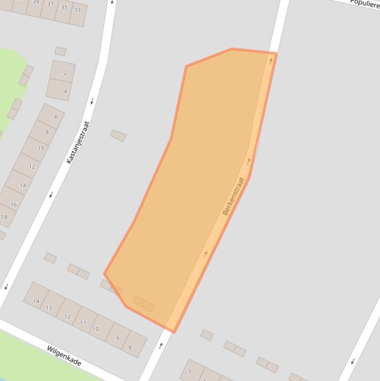 Kaart van postcodegebied 1561VG.