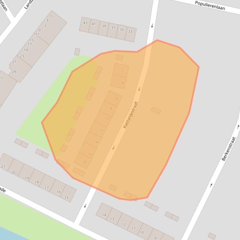 Kaart van postcodegebied 1561VH.