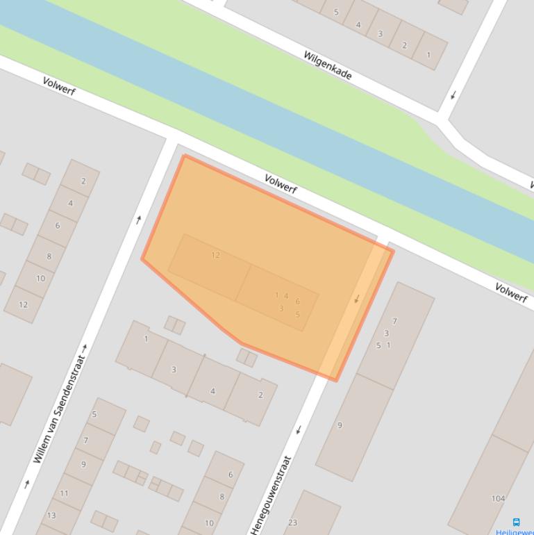 Kaart van postcodegebied 1561VN.