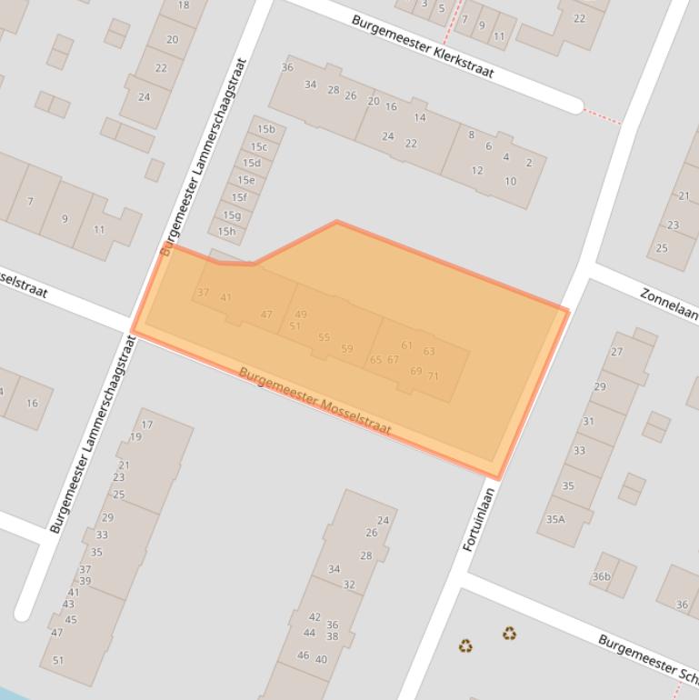 Kaart van postcodegebied 1561WG.