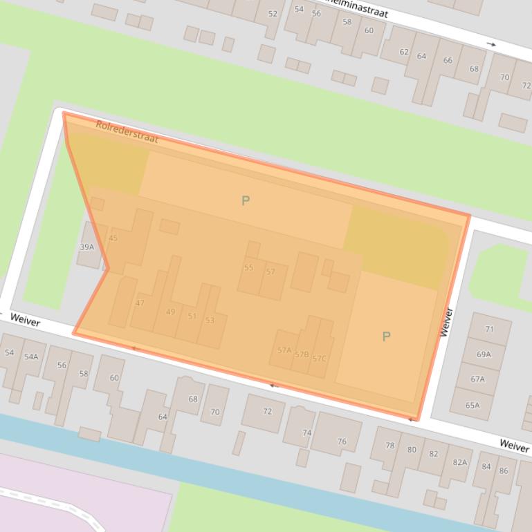 Kaart van postcodegebied 1561XB.