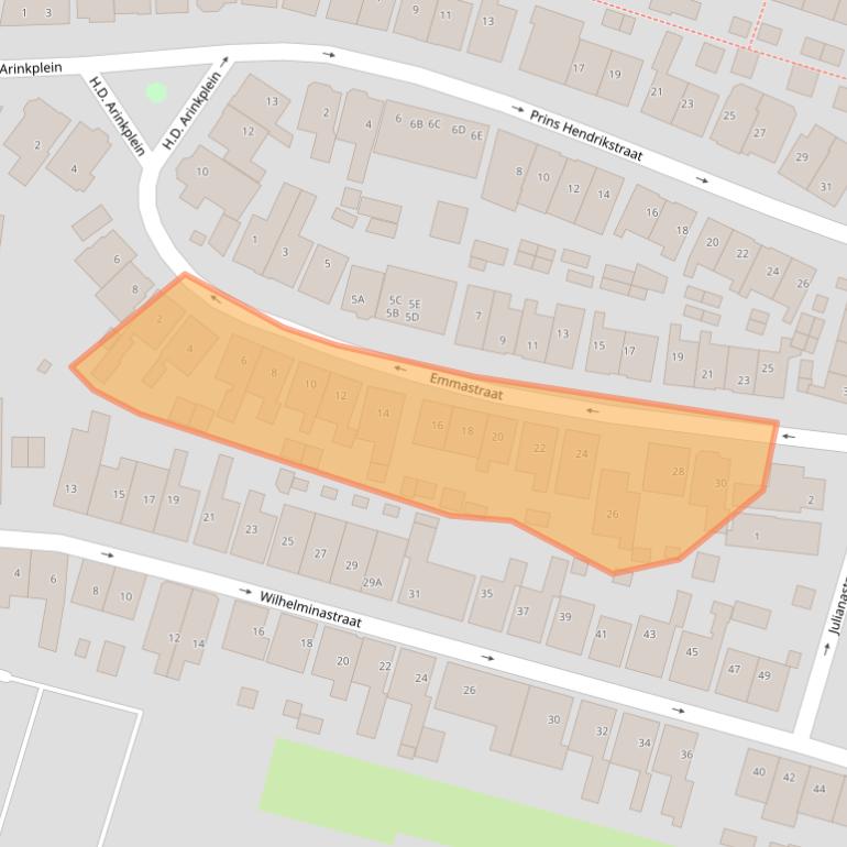 Kaart van postcodegebied 1561ZM.