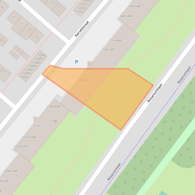 Kaart van postcodegebied 1562AE.