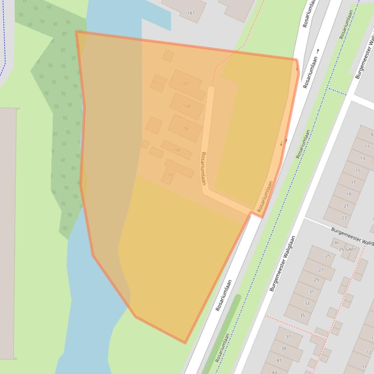 Kaart van postcodegebied 1562AZ.