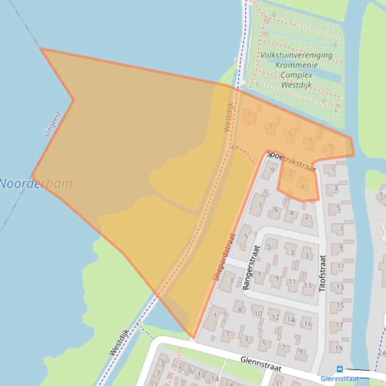 Kaart van postcodegebied 1562BM.