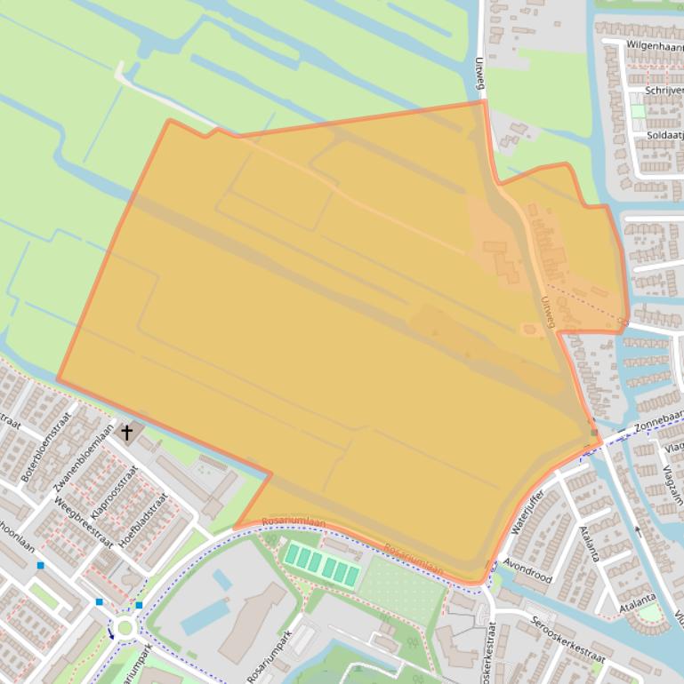 Kaart van postcodegebied 1562GB.