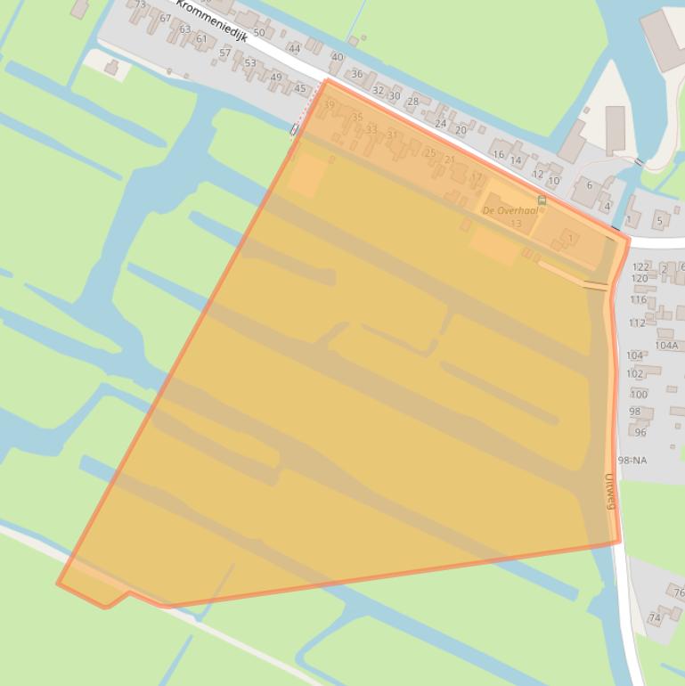 Kaart van postcodegebied 1562GH.