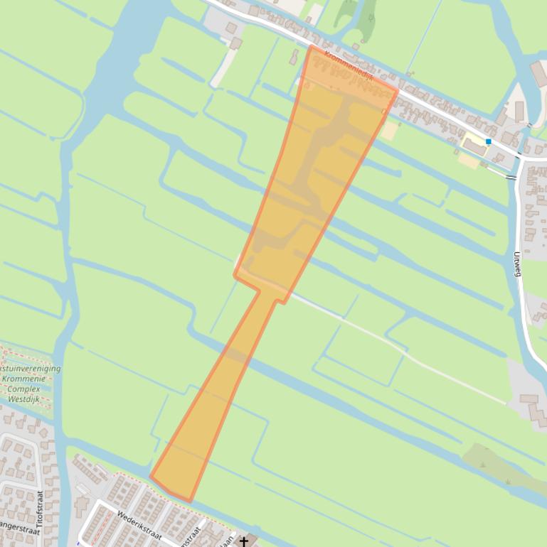 Kaart van postcodegebied 1562GJ.