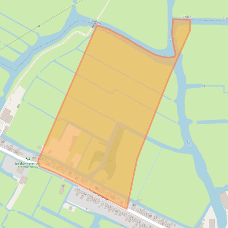 Kaart van postcodegebied 1562GM.