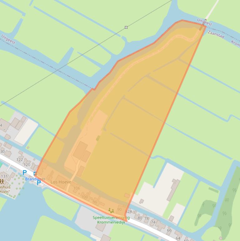 Kaart van postcodegebied 1562GN.