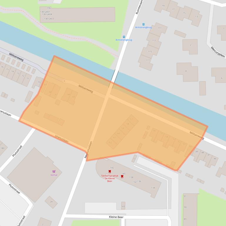 Kaart van postcodegebied 1562HB.