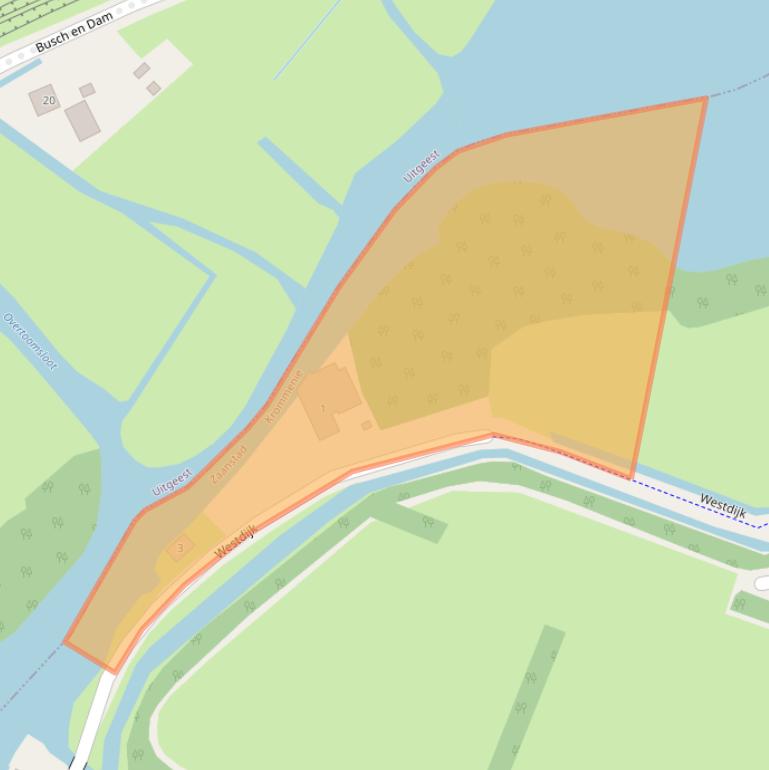 Kaart van postcodegebied 1562HG.