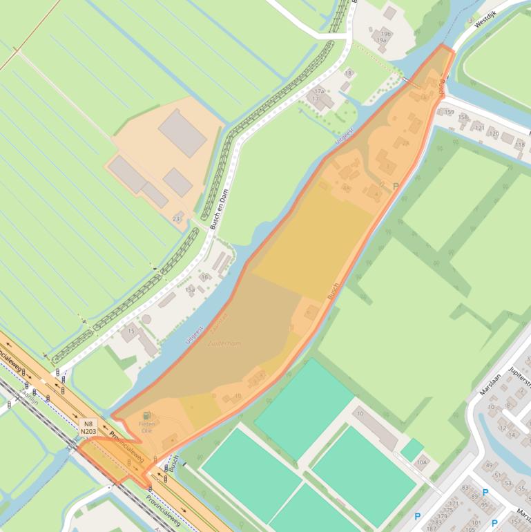 Kaart van postcodegebied 1562HH.