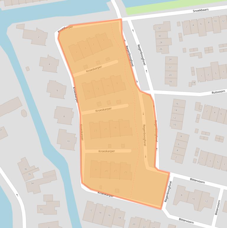 Kaart van postcodegebied 1562KD.