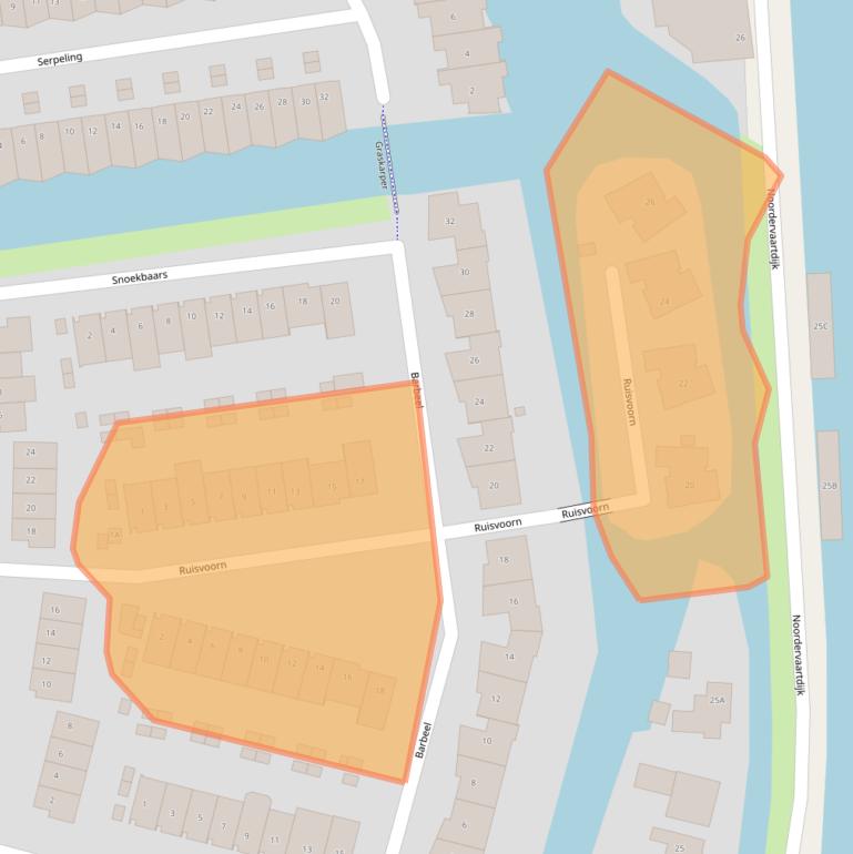 Kaart van postcodegebied 1562KK.