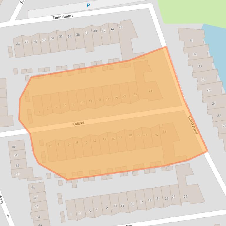 Kaart van postcodegebied 1562KS.
