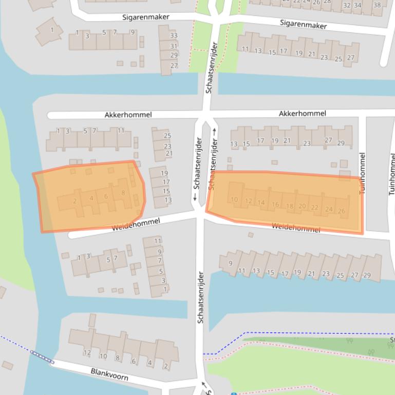 Kaart van postcodegebied 1562LK.