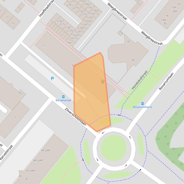 Kaart van postcodegebied 1562RB.